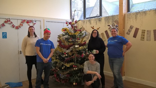 Volunteers at 'Yule Meet Again' event